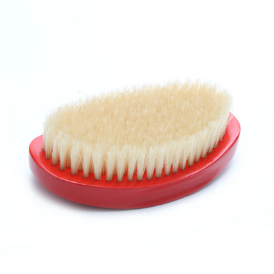 Custom Logo Wood Handle 360 Wave Brush for Soft Medium Bristles Curly Hair