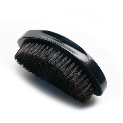 Wooden Handle Custom 360 Curved Wave Brush For Boar Bristle Men'S Hair Styling Tool