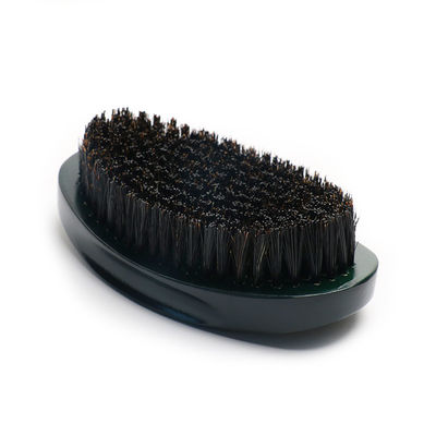 Wooden Handle Custom 360 Curved Wave Brush For Boar Bristle Men'S Hair Styling Tool