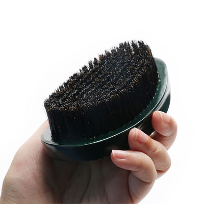 Wooden Handle Custom 360 Curved Wave Brush For Boar Bristle Men'S Hair Styling Tool