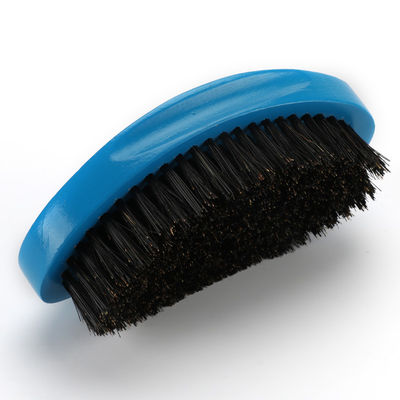 Abeis Blue Wave Brush Soft Medium Boar Bristle For Hair Beard Mustache Grooming