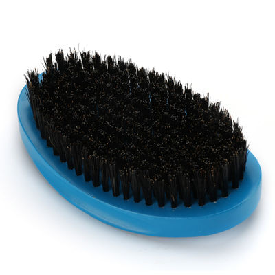 Abeis Blue Wave Brush Soft Medium Boar Bristle For Hair Beard Mustache Grooming