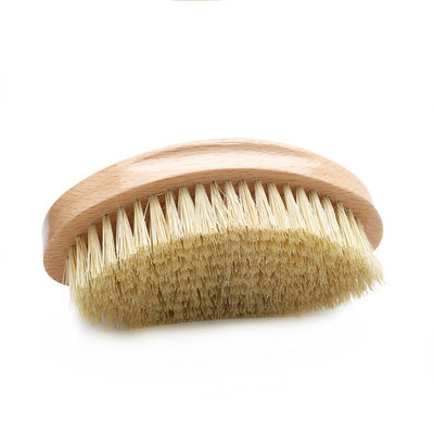 Abeis 360 Wave Bruhs Organic Sisal Natural Boar Bristle With Curved Wooden Handle