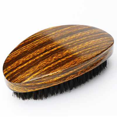 Customized Logo 360 Curved Brush Man Grooming Face Beard Cleaning Brush