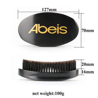 Customise 360 Curved Wave Brush Smooths Hair Grooming Beard With Boar Bristle