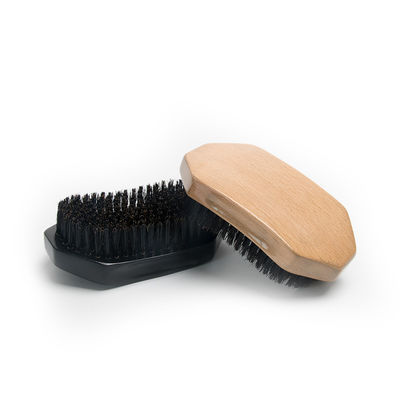Customizable Palm Wave Brush Wood 360 Wave Brush Diamond Hard Boar Bristle
