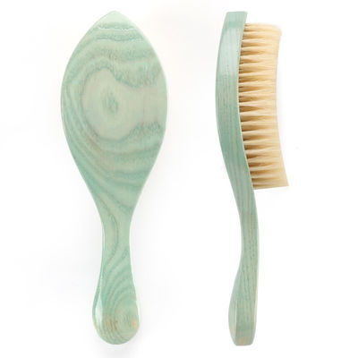Customization Logo Curved 360 Wave Comb Boars Hair Beard Brush Lightweight