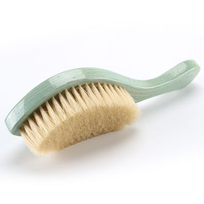 Customization Logo Curved 360 Wave Comb Boars Hair Beard Brush Lightweight