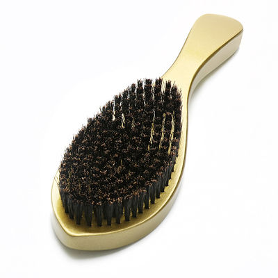 Custom Logo PU Boar Bristle Beard Brush With Beech Wood Handle