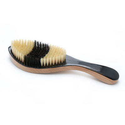 Boar Bristle Long Handle360 Wave Brush Hard Custom Logo Hair Brush For Men