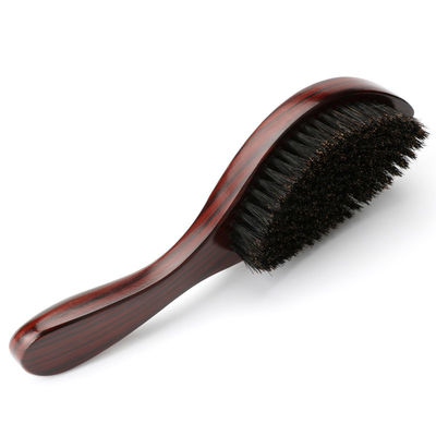 Beach Wood Handle Men's Beard Brush 360 Curved Wave Brush for a Sleek and Defined Look