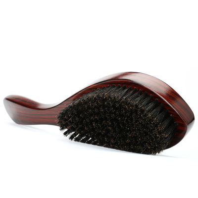 Beach Wood Handle Men's Beard Brush 360 Curved Wave Brush for a Sleek and Defined Look
