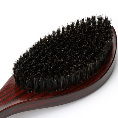 Beach Wood Handle Men's Beard Brush 360 Curved Wave Brush for a Sleek and Defined Look