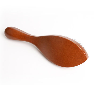 Wood Boar Bristle 360 Curved Custom Logo Medium Hard Wave Brush For Men Abeis Supply