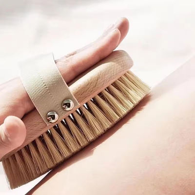 Vegan Sisal Body Dry Brush Boar Bristle Bath Brush Skin Exfoliation