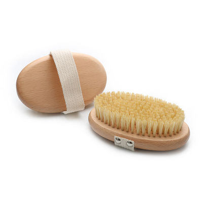 Vegan Sisal Body Dry Brush Boar Bristle Bath Brush Skin Exfoliation