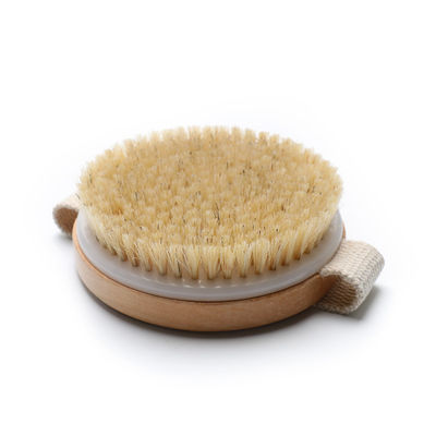 Holmwood Round Body Detox Skin Brush Boar Bristle Body Brush Soft