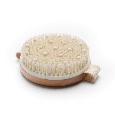 Holmwood Round Body Detox Skin Brush Boar Bristle Body Brush Soft