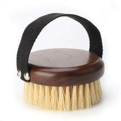 Walnut Bath Dry Brush Organic Vegan Sisal For Boay Round Shower Brush