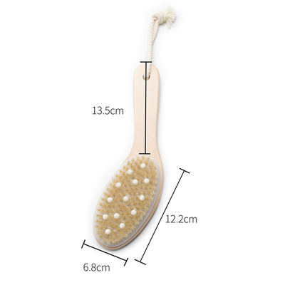 Exfoliating Dry Body Bath Shower Brush Chicken Legs Shape Natural Wooden Nylon