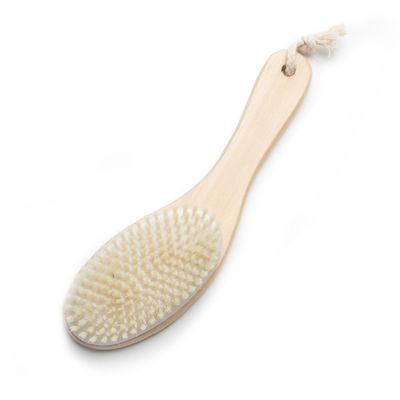 Exfoliating Dry Body Bath Shower Brush Chicken Legs Shape Natural Wooden Nylon