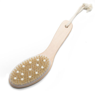 Exfoliating Dry Body Bath Shower Brush Chicken Legs Shape Natural Wooden Nylon