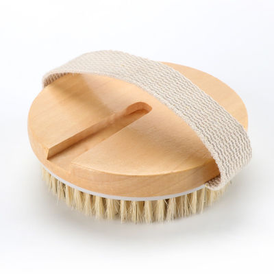 Detachable Body Bath Brush Vegan Dry Body Brush With Massage Beads Holmwood Handle