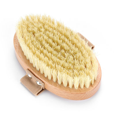 Natural Beechwood Sisal Vegan Back Body Brush Dry Brush For Sensitive Skin