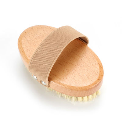 Natural Beechwood Sisal Vegan Back Body Brush Dry Brush For Sensitive Skin