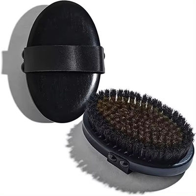 Copper Fiber Body Dry Brush Mixed Boar Horse Bristle Brush Customize Logo