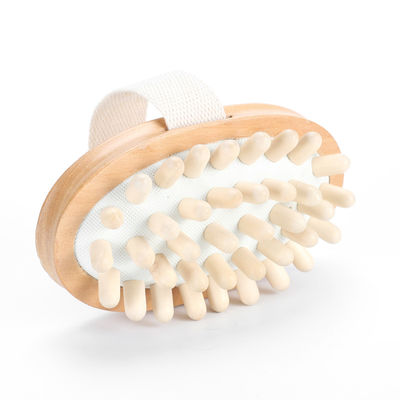 Body Cleansing Boar Bristle Bath Brush For Dry Skin Massage And Shower Scrubbing