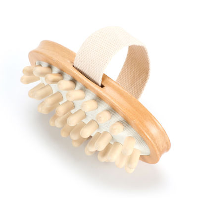Body Cleansing Boar Bristle Bath Brush For Dry Skin Massage And Shower Scrubbing
