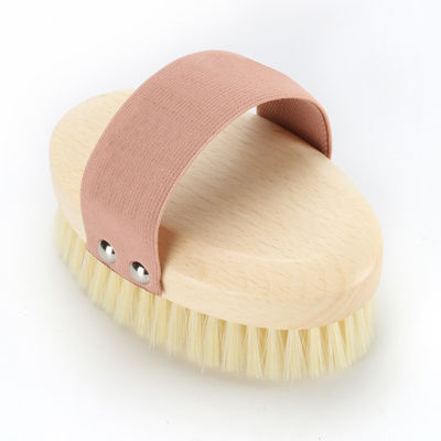 Customized Dry Massage Brush Synthetic Fiber Nylon Mixed Bristle Body Brush