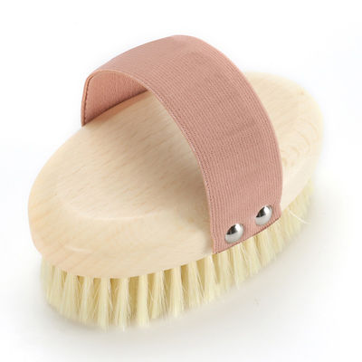 Customized Dry Massage Brush Synthetic Fiber Nylon Mixed Bristle Body Brush