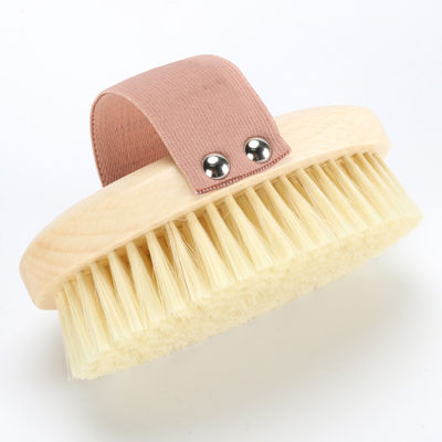 Customized Dry Massage Brush Synthetic Fiber Nylon Mixed Bristle Body Brush