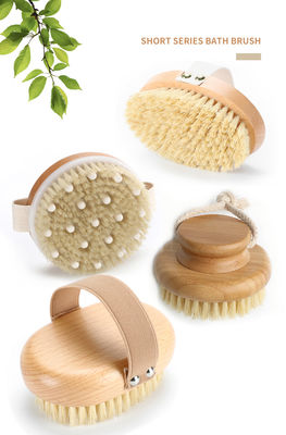Natural Copper Fibers Vegan Bristle Wooden Body Massage Brush 0.15kg