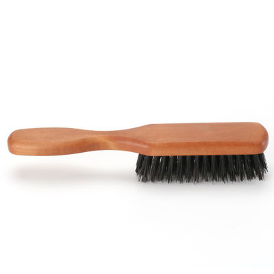 Custom LOGO Mens Grooming Kit 100% Natural Beech Wood Grade Beard Brush and Comb Set