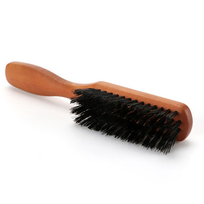 Custom LOGO Mens Grooming Kit 100% Natural Beech Wood Grade Beard Brush and Comb Set