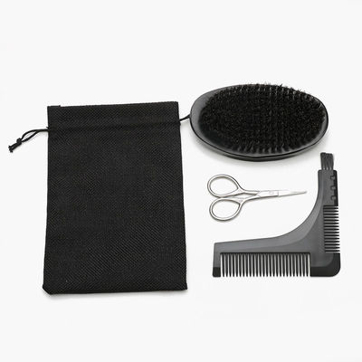 Professional Beard Comb And Brush Set For Men Repair Modeling Cleaning Care Kit