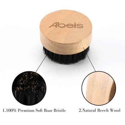 Easy To Clean Natural Wood Beard Brush Mens Grooming Brush  Exquisite