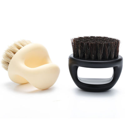 Fade Brush Boar Bristle Finger Beard Brush for Men's Grooming Shaving