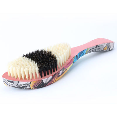 Soft Boar Bristle 360 Curved Wave Hair Brush for Customized Patterns and Smooth Finish