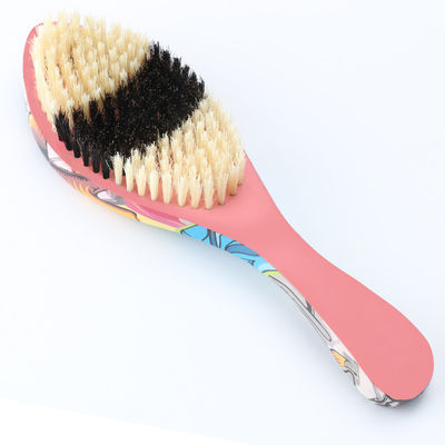 Soft Boar Bristle 360 Curved Wave Hair Brush for Customized Patterns and Smooth Finish
