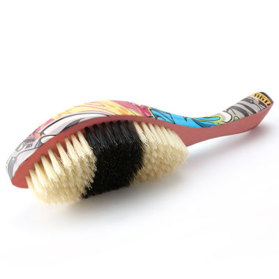 Soft Boar Bristle 360 Curved Wave Hair Brush for Customized Patterns and Smooth Finish
