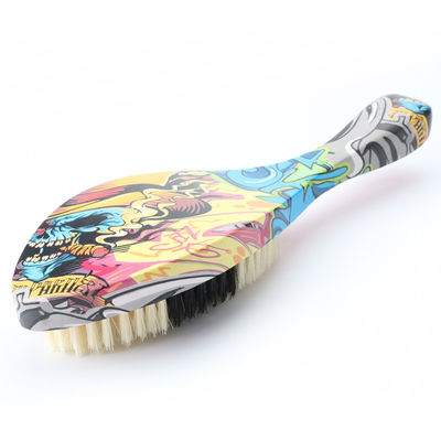 Soft Boar Bristle 360 Curved Wave Hair Brush for Customized Patterns and Smooth Finish