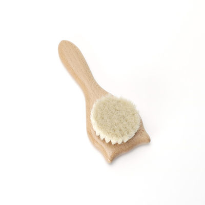 Baby Hair Brush Goat Wood Toddler Bath Brush And Comb Kit