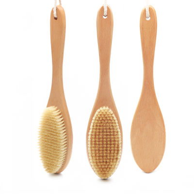 Natural Sisal Exfoliating Dry Brush Plant Cactus Wooden Massage Body Brush