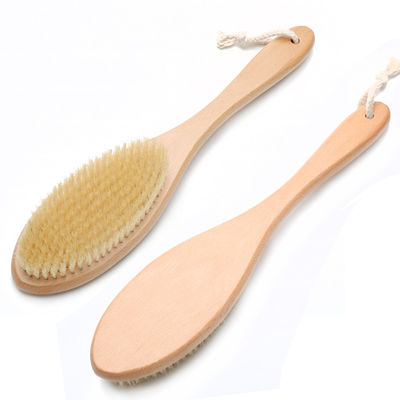 Natural Sisal Exfoliating Dry Brush Plant Cactus Wooden Massage Body Brush