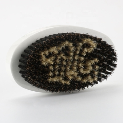 Custom Wooden Boar Bristle 360 Wave Brush for Hair and Beard