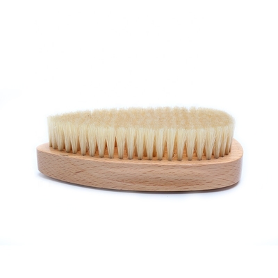 Custom Beech Wood Boar Bristle 360 Wave Brush for Men